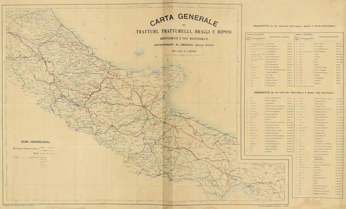 carta generale tratturi 1911